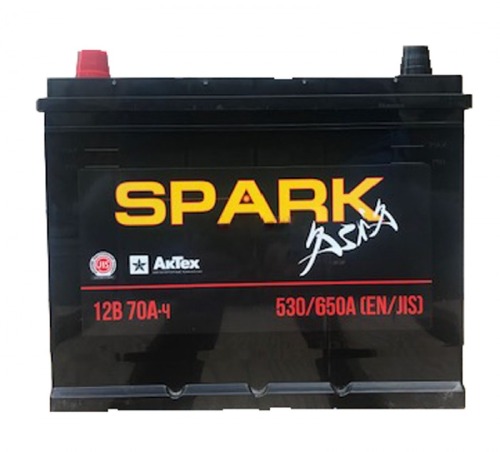 Аккумулятор автомобильный Spark 70Ah 530A (п.п.)